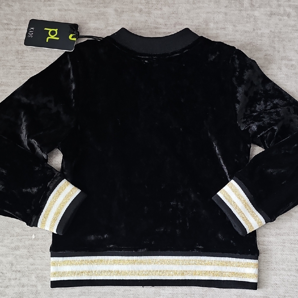 Petit Lem Black and Gold Heart Sweatshirt - Picture 3 of 3
